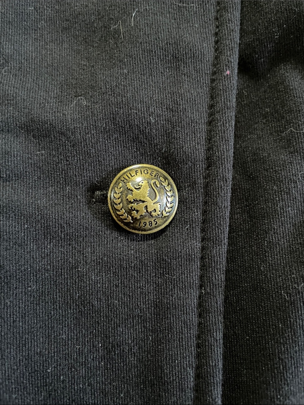 Tommy Hilfiger Black Double-Breasted Military Jacket - Picture 5 of 5